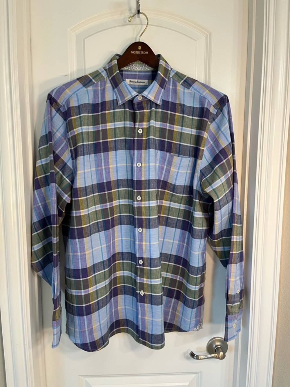 Tommy Bahama Linen Plaid Button-Down Shirt